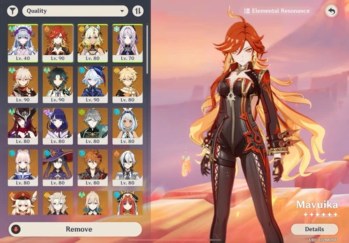 Genshin Impact [NA] AR57 – C1 Raiden Shogun, mualani and mauika + sig weapons
