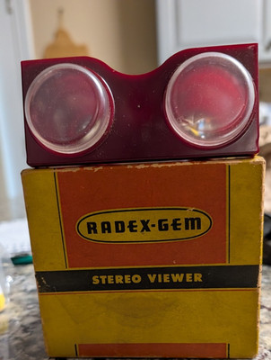 Vintage Radex Gem Stereo Viewer 3D 35mm Slide Viewer Original Box