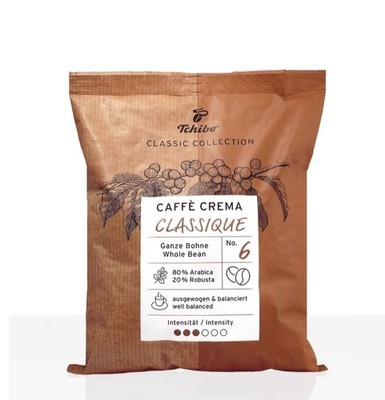 Tchibo Caffe Crema Classique - 500g ganze Kaffee-Bohnen