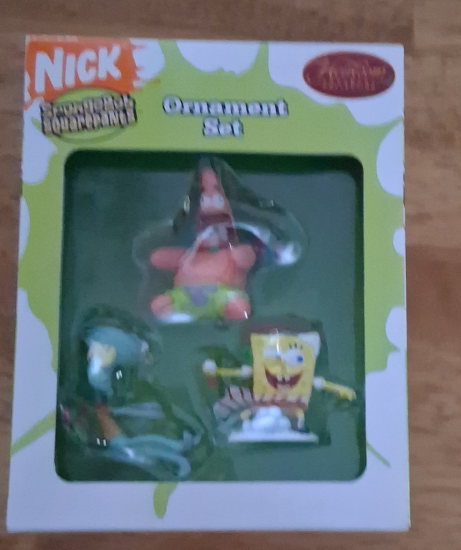 American Greetings SpongeBob SquarePants Ornament Set 2005 Animation Collectible
