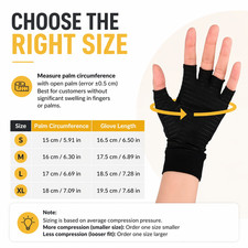 Compression Copper Arthritis Gloves Hand Wrist Brace Finger Pain Relief Support — image 2