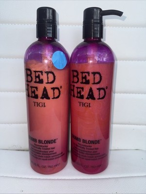 2pk-TIGI BED HEAD DUMB BLONDE RECONSTRUCTOR FOR CHEMICALLY TREATED HAIR 25.36oz