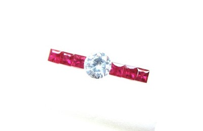 Natural Loose Square Princes Ruby 6  Pieces 0.96  Ct Total  2.8x2.8  MM- Matched