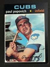 ⚾ 1971 Topps Baseball Base Card #726 Paul POPOVICH * High Number * ⚾