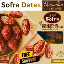Sofra Palestinian Medjool Dates 450g Premium Fresh Dried Fruit Soft, Juicy 17.31 per kilo