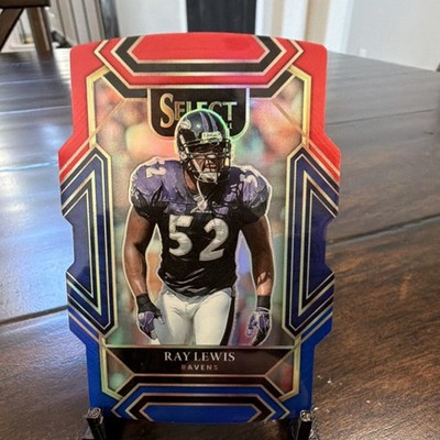 Panini 2021 Select Ray Lewis #239 Club Level Prizm Die-Cut Ravens Tri-Color