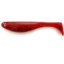 7.25"Soft Plastic Swimbaits Fishing Lure in Cherry Red - Quantity 1 