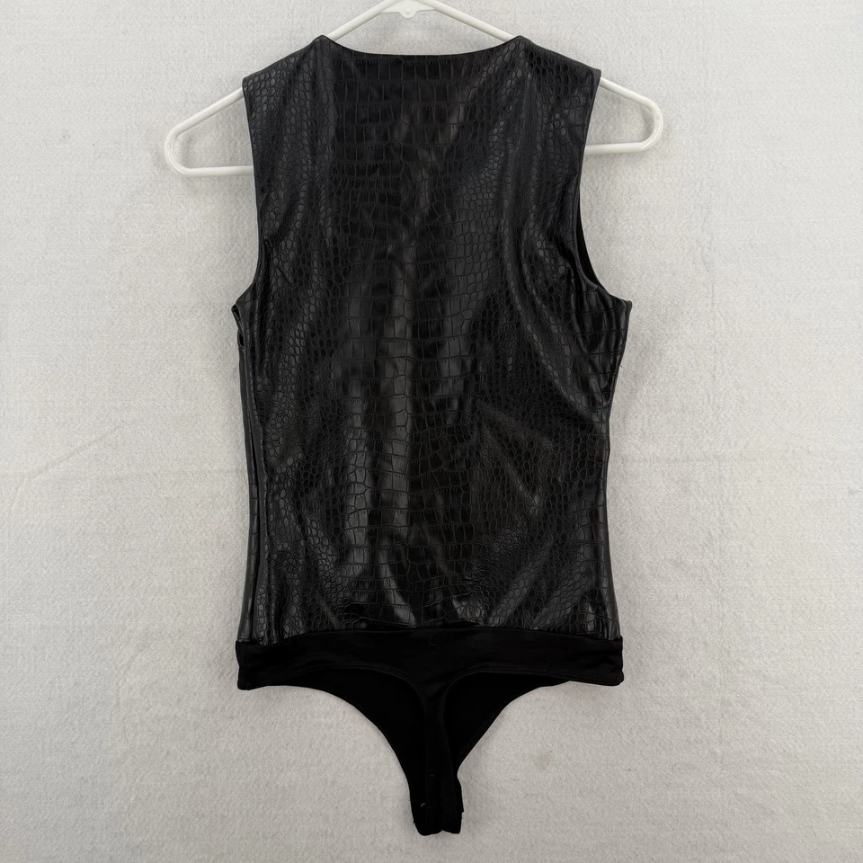 Body Express para mujer XS contorno corporal cocodrilo imitación cuero en relieve cremallera lateral Foto 2 de 4