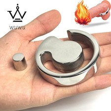 Stainless Steel Peni Ring Ball Stretcher Delay-Time Metal Tai Chi Ring Device