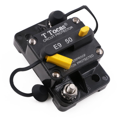 E9 50 Amp Circuit Breaker Surface Mount with Manual Reset | Waterproof IP67 Prot