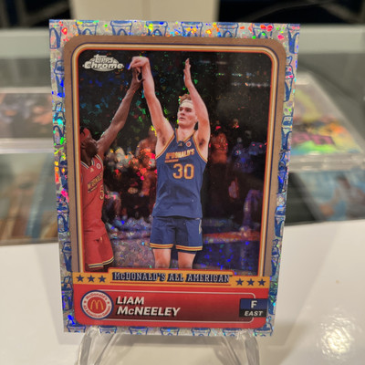 2024 Topps Chrome McDonald's LIAM McNEELEY McFlurry Refractor   UCONN