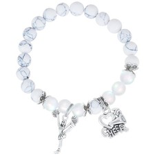 Cheer Bracelet Cheerleader Bangle Cheerleading Charm Jewelry Cheers Team Gift Ch