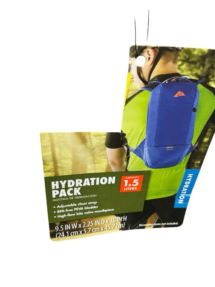Ozark trail hydration backpack 1.5 Liter Color blue - Image 4 of 4