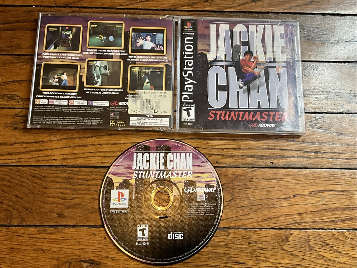 Jackie Chan's Stuntmaster Playstation PS1, 2000 Complete Tested w/ Reg  Card