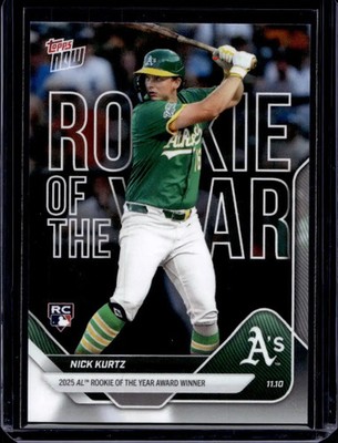 2025 Topps Now Offseason #OS-2 Nick Kurtz Base Card (Quantity) RC Rookie