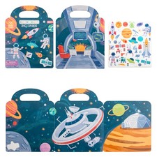 Reusable Sticker Book for Kids Space 30 Play Set