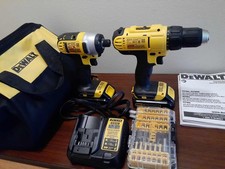 New DEWALT 20V MAX Cordless 1/2 in. Drill/Driver and 1/4 in. Impact Driver Kit