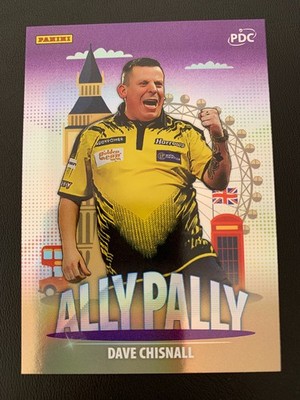 2025 Panini PDC World Championship Darts Ally Pally Purple Dave Chisnall ed/180