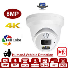 4K 8MP HIGH QUALITY HD IP DOME CAMERA WEATHERPROOF IP67 INFRARED POE 2.8MM