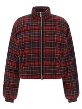 Off-White Bordeaux Cotton Full-Length Jacket