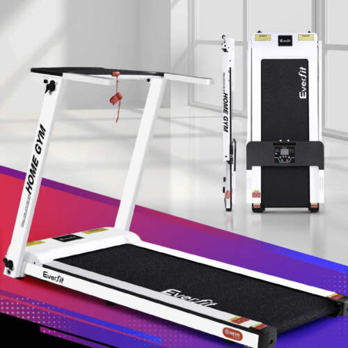 Everfit Treadmill Electric Home Gym Fitness Exercise Fully Foldable 420mm White - Picture 7 of 9