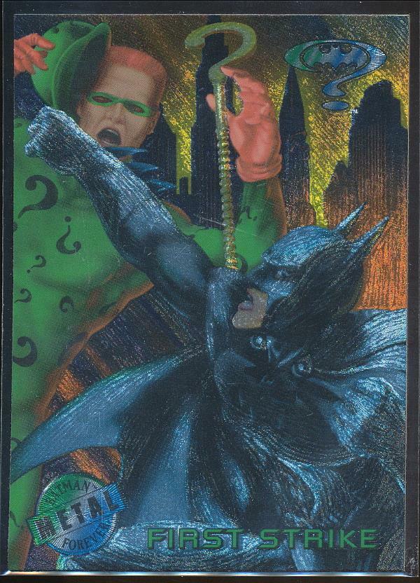 1995 Batman Forever Metal Trading Card #23 First Strike