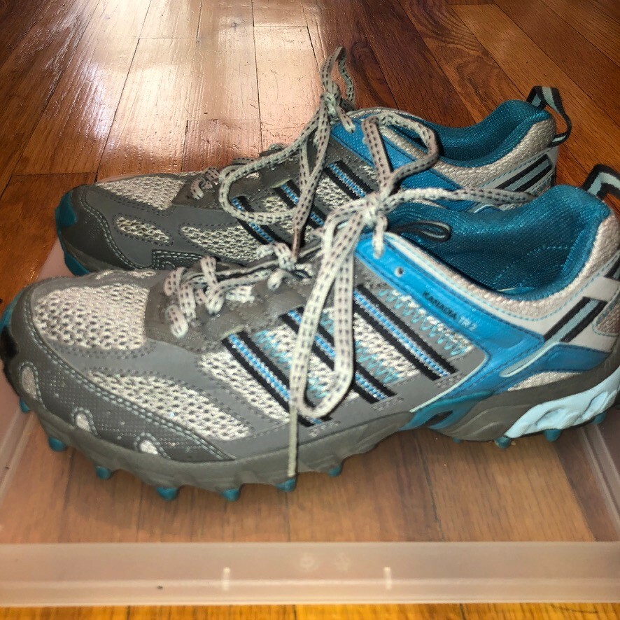 Adidas Kanadia TR 2 Women\u0026#039;s Trail Running Shoes Size 6.5 US Gray and  Blue | eBay