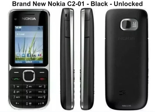Téléphone portable Qriginal neuf Nokia C2-01 compatible avec les données GSM - noir or débloqué - Photo 5/12