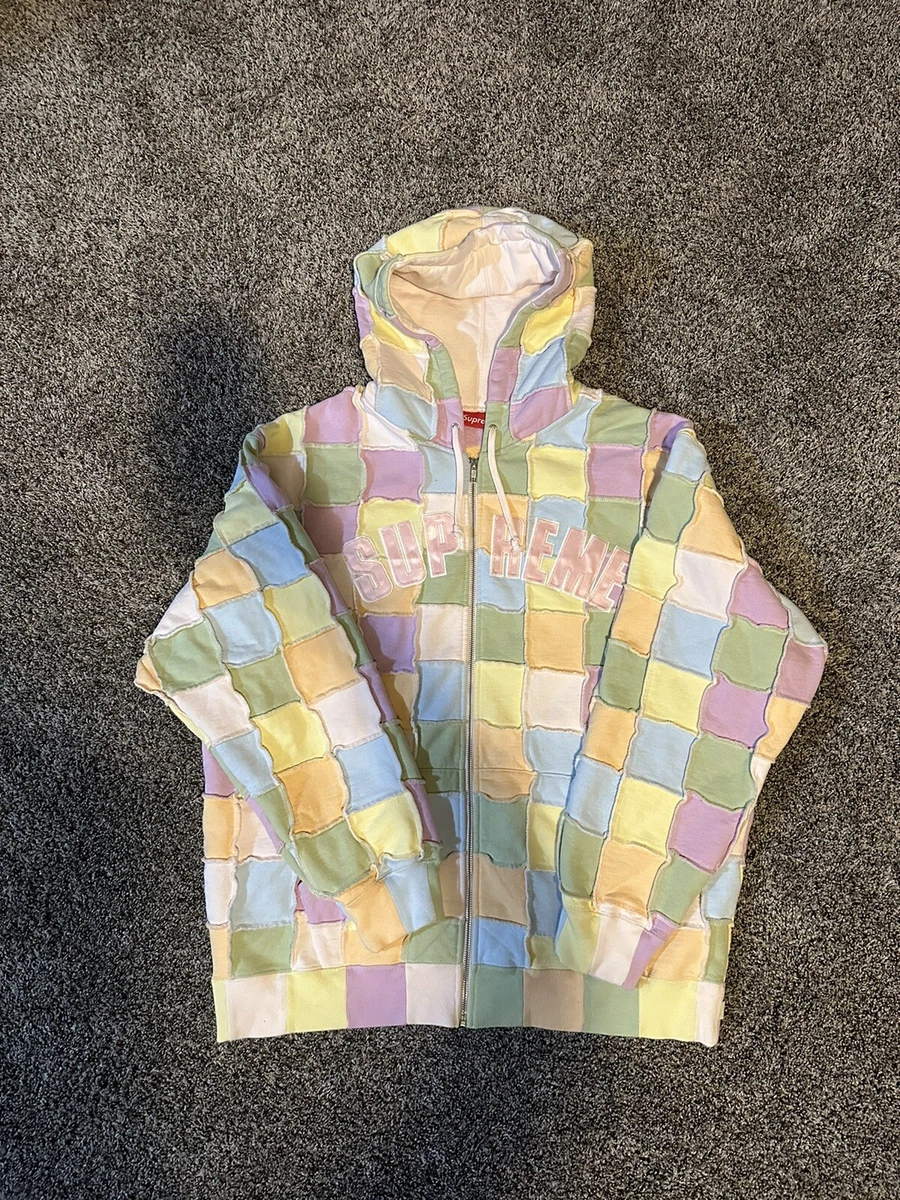 Supreme Reverse Patchwork Zip Up Multi Color XL