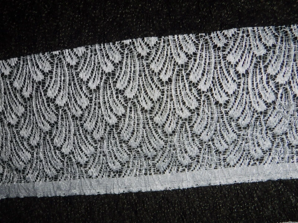 Nähen Puppenkleid Basteln - Gardinen Store Rest - 2.80 m x 12 cm schmal - weiß