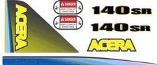 Kobelco 140SR Decal Kit. The most complete aftermarket kit available