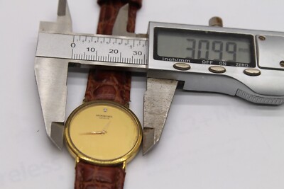 RAYMOND WEIL 5508-2 GENEVE 18 GOLD ELECTROPLATED 10M VINTAGE SWISS