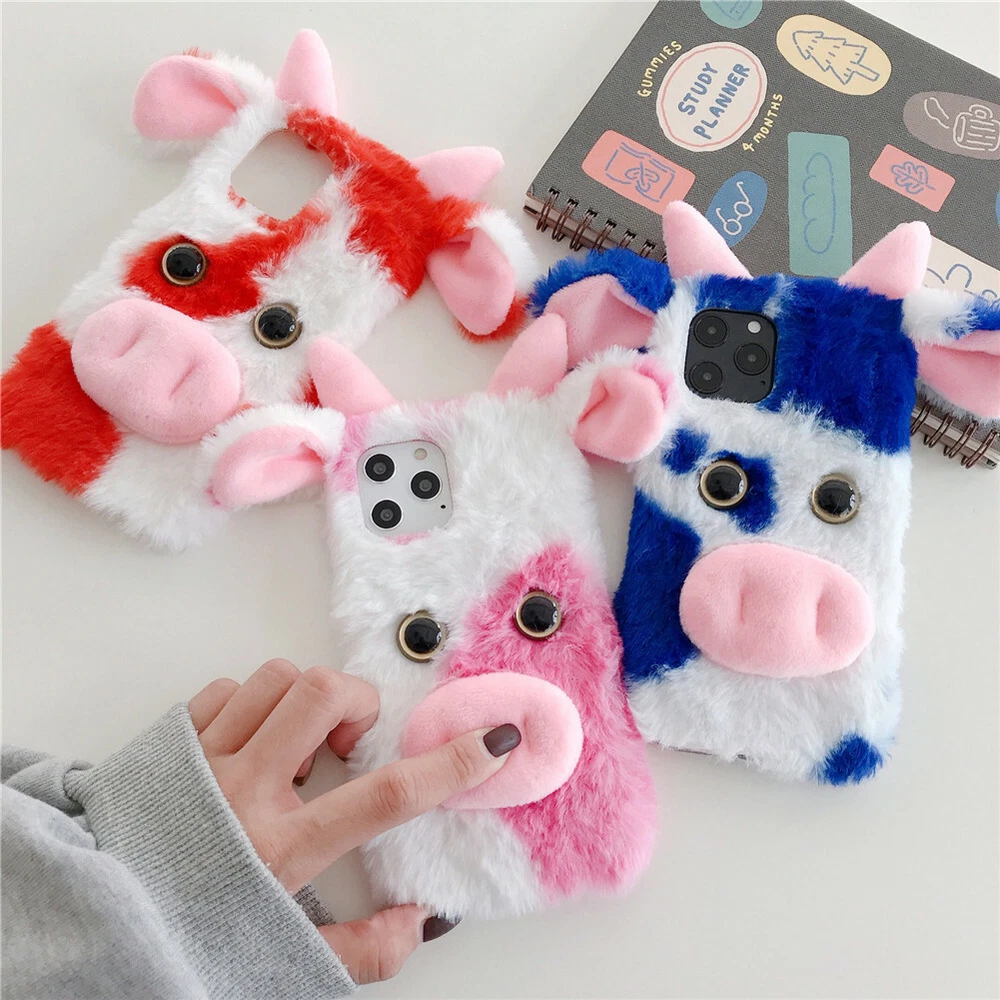 Phone Case for Galaxy S20 S20+ S20Ultra S20FE Soft Cover Fluffy Fur Skin