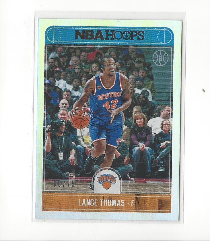 2017-18 Hoops Artist Proof #106 Lance Thomas Knicks /25 