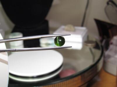 2.20CT PHENOMENA UNTREATED TURKISH CHATOYANT TL GREEN CATS EYE KORNERUPINE CAB
