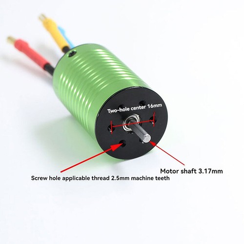 2847 Brushless Motor 4000KV For HAIBOXING 2105A/3100A / JJRC Q130/C8805 RC Car - Picture 2 of 7