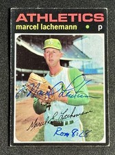 1971 Topps Marcel Lachemann RC Rookie #84 Signed Autograph VG