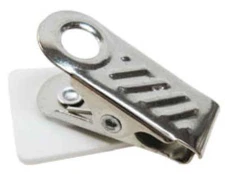 50 SWIVEL BULLDOG CLIP W/ DOUBLE STICK TAPE FOR NAME BADGES OR CRAFTS