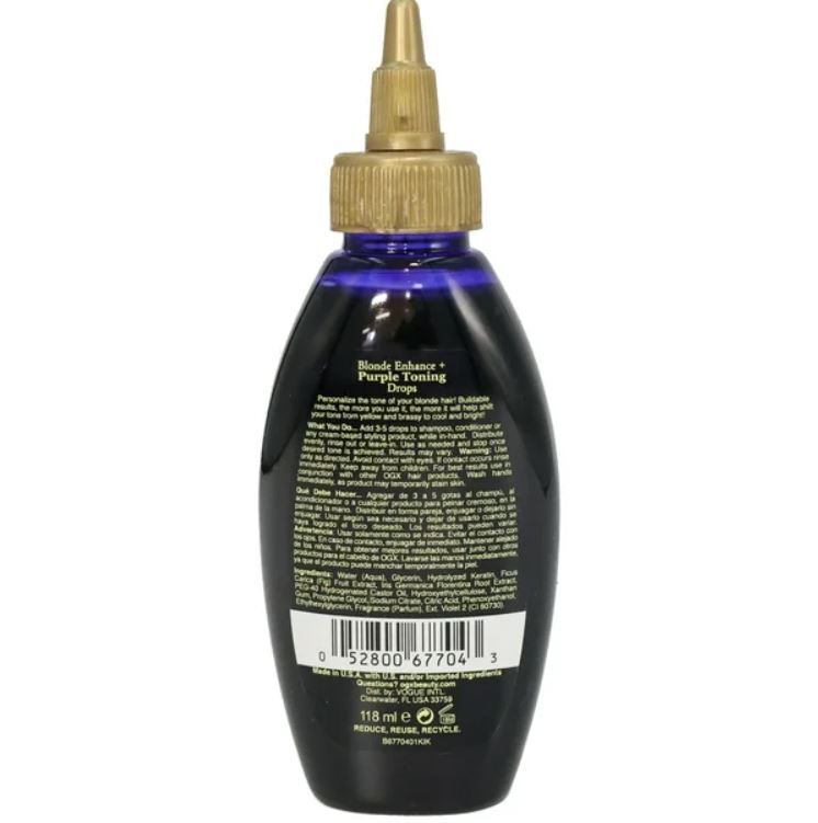 OGX Blonde Enhance & Purple Toning Drops 4 Oz for sale online | eBay