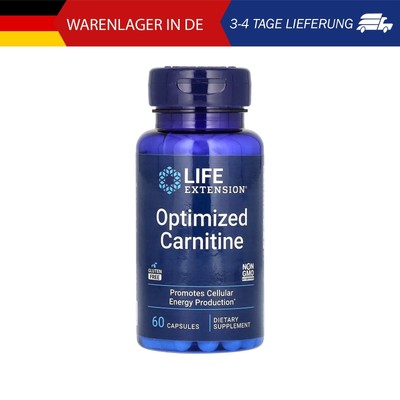 Life Extension, Optimized Carnitine, optimiertes Carnitin, 60 Kapseln