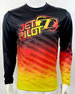 $50 Jet Pilot Men's A-Tron Long Sleeve Boardshirt Rashguard Size XS S M L XL 2XL