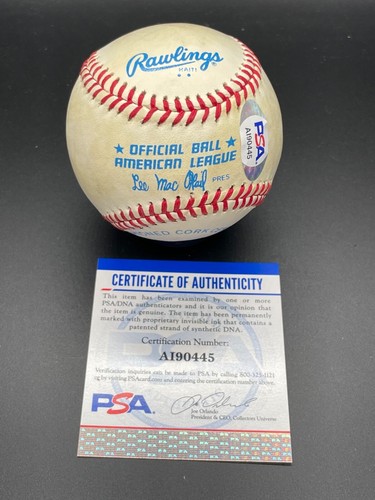 Ed Lopat "Yankee Pitcher 5 Straight WS Titles" Signed Autographed baseball PSA - Picture 3 of 8