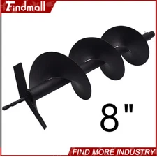Findmall 8 Inch Earth Auger Drill Bits For Gas Powered Post Fence Hole Digger