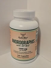 DOUBLE WOOD SUPPLEMENTS ANDROGRAPHIS 1000 mg 120 capsules IMMUNE SUPPORT
