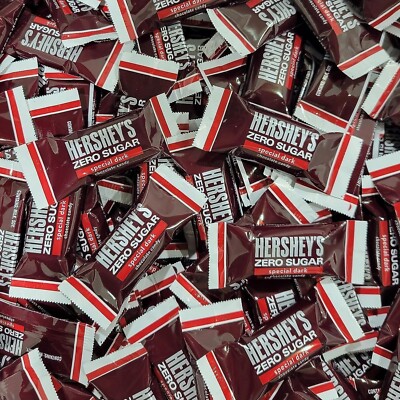 Hershey s Miniatures Special Dark Zero Sugar Chocolate Candy   2 lb Bulk Bag