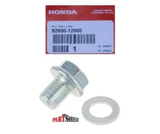 Honda Foreman 500 , Rancher 350 400 420 , Grom 125 Drain Plug 12mm & Washer Kit