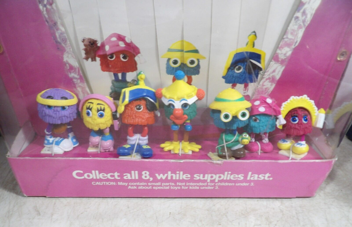 VTG 1989 McDonalds Funny Fry Friends Happy Meal Toys Counter