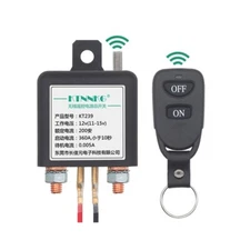 Car Battery Disconnect Cut Off Isolator Master Switch W/Wireless Remote Control