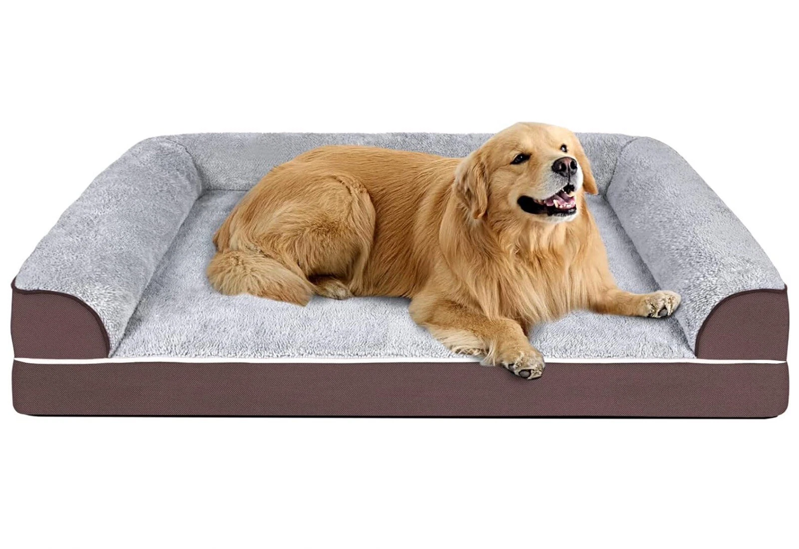 Dog Bed for Large Dogs, Orthopedic Bolster, Foam Couch with Durable Zipper