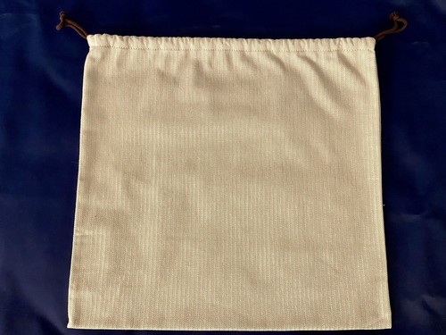 HERMÈS 100% Authentic Tweed Large Storage Pouch Dust Bag Cover - 17” x 18” - Picture 2 of 3